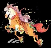 Horse in Lumber Dragon year