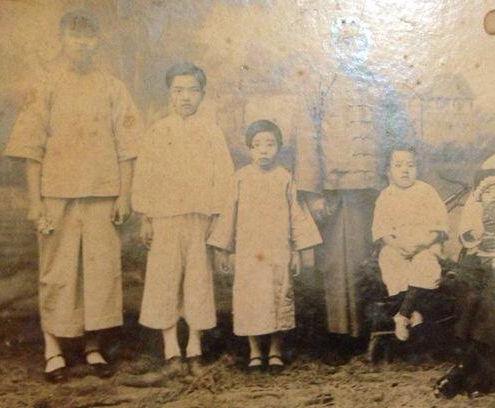 Tang Po Yee as a child